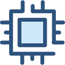 Cpu, technology, electronic, electronics, Chip, processor DarkSlateBlue icon