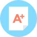 tutor, A+ test LightSkyBlue icon