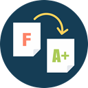 tutor, A+ test, f to a, f to a+, tutor helps improve grade DarkSlateGray icon