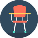 school, Chair, desk, furniture DarkSlateGray icon