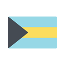 flag, Bahamas, Country, Nation Black icon