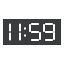 Clock, new, time, year, Countdown, twelve DarkSlateGray icon