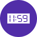 Clock, new, time, year, Countdown, twelve DarkSlateBlue icon