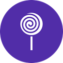 Candy, sugar, lollypop, sweet, Lollipop, treat, confectionery DarkSlateBlue icon