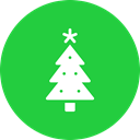 new, Tree, Celebration, christmas, year, decoration LimeGreen icon