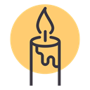 light, Candle, christmas, birthday, Bright, easter, new year Khaki icon