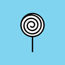 Candy, sugar, lollypop, sweet, Lollipop, treat, confectionery SkyBlue icon