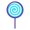 Lollipop, treat, confectionery, sugar, lollypop, sweet, Candy Black icon