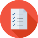 list, interface, tick, Check list, Tasks, checking, Files And Folders Tomato icon