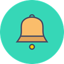 sound, bell, christmas, ring, jingle, new year, toll MediumTurquoise icon