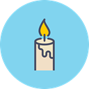 birthday, light, Candle, christmas, Bright, easter, new year SkyBlue icon