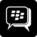 internet, social media, Blackberry, messages, Bbm, chatting Black icon