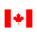 flag, canada, Country, Nation Black icon
