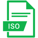 Iso, document, File, Extension SeaGreen icon