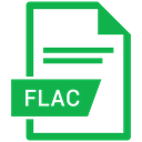 File, Extension, flac, document SeaGreen icon