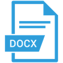 document, File, Extension, Docx DodgerBlue icon