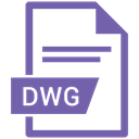 File, Extension, name, Dwg SlateBlue icon