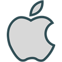 network, Apple, Logo, Social, Brand Gainsboro icon