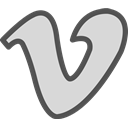 Social, Brand, network, Logo, Vimeo Gainsboro icon