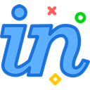 Invision, Logo, Social, Brand, network CornflowerBlue icon