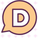 Disqus, Logo, Social, Brand, network Khaki icon