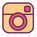 Logo, Social, Brand, Instagram, network Khaki icon