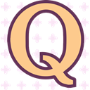 network, Logo, Social, Brand, Quora Khaki icon