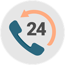 help, support, telephone, hour, Advice, productivity Gainsboro icon