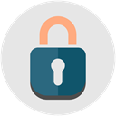 encryption, password, Lock, Firewall, Protection, secure, security Gainsboro icon