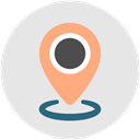 Find, navigate, navigation, location, pin Gainsboro icon