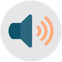 sound on, volume on, speaker, volume, Audio Gainsboro icon