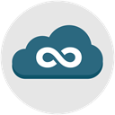infinity, seo, internet, network, Cloud, web Gainsboro icon