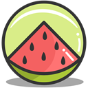 watermelon, summer, nutrition Khaki icon