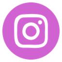 Circled, insta, social media, Social, Instagram, media, network Orchid icon