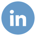 Linkedin, Social, Linked in, media, network, social media, Circled CornflowerBlue icon