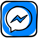 media, Message, Messenger, Facebook, Social, Communication, texting DodgerBlue icon