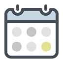 Calendar, time, date, Schedule, day, Calender, Annual DarkSlateGray icon