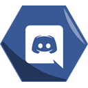 App, Social, Hexagon, Awesome, Discord DarkSlateBlue icon