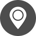 Map, marker, navigation, Gps, location, Address, cercle DarkSlateGray icon