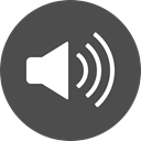 music, sound, speaker, volume, Audio, Circle DarkSlateGray icon