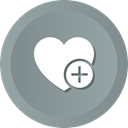 love, Favorites, wedding, Add, Heart, romance LightSlateGray icon