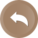 Back, Left, Arrow, previous, Direction Gray icon