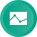 graph, Chat, Polylines, Finance, Analysis, comparison LightSeaGreen icon