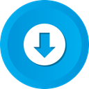 Down, save, Arrow, download, Downloads, Downloading DeepSkyBlue icon