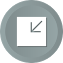Arrow, shrink, minimize, reduce LightSlateGray icon