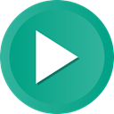 film, movie, video, player, play, start, Arrow LightSeaGreen icon