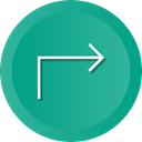 Back, send, reply, Multimedia, Arrow, navigation, Direction LightSeaGreen icon
