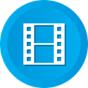 film, movie, video, Multimedia, play, Clip, Short DeepSkyBlue icon