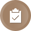 Clipboard, list, Check, ok, success, select, Tasks Gray icon