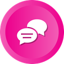 talk, Comments, speech, Discussion, Bubbles, Chat DeepPink icon